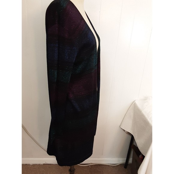 August Silk sweater women medium open front tunic cardigan NTW - Picture 2 of 3